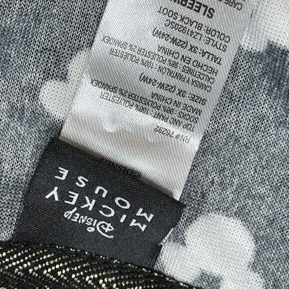 Disney Mickey Mouse Size 3X 22W-24W Sleepwear 2 Piece Pj Set Fleece Top Pants - Picture 3 of 12